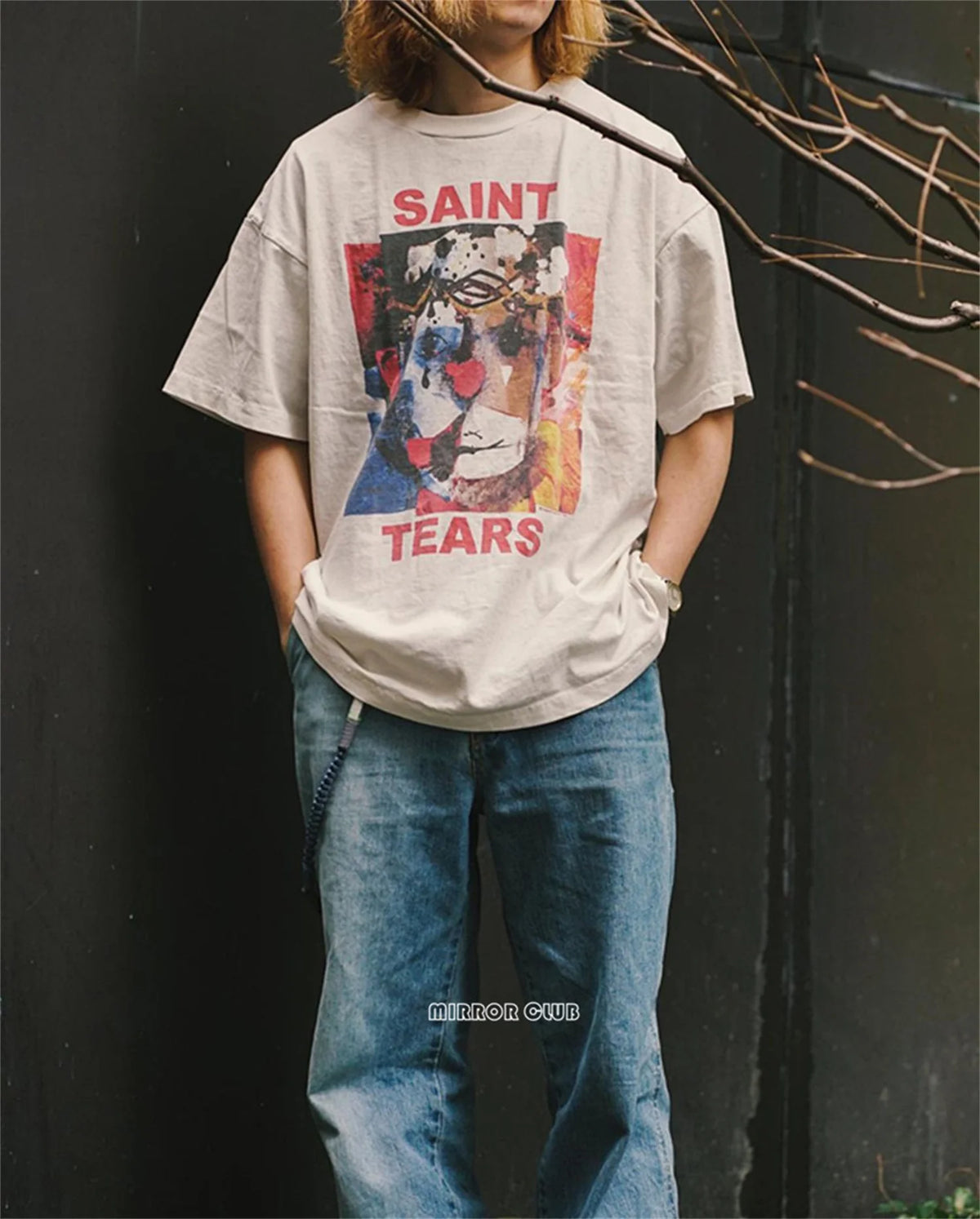 2024 Vintage 90s Joker Graffiti Print High Street Retro Casual Loose Cotton Quality T-shirt Tops Fpr Men Street King Limited