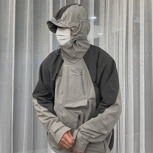 Undermycar 2023 Deconstructor Contrast Zipper Windbreaker Coat Street King Limited