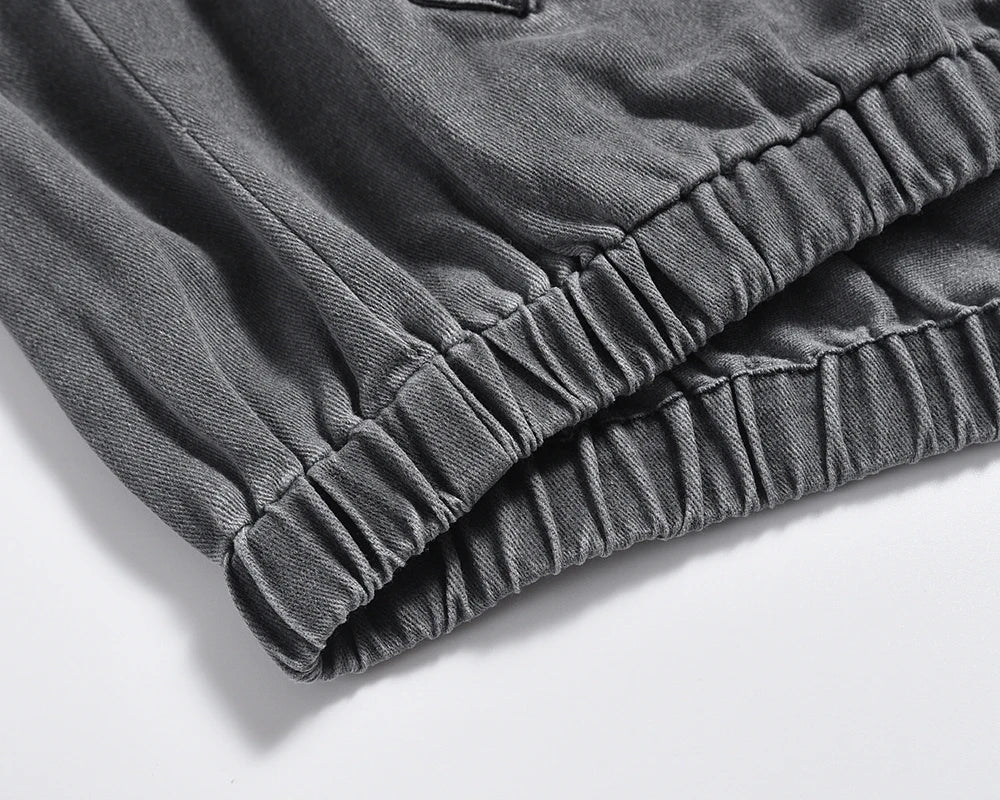 high street solid stand washed autumn jacket for men and women windbreaker baggy casual outwear coat oversized loose clothes unique default style 411