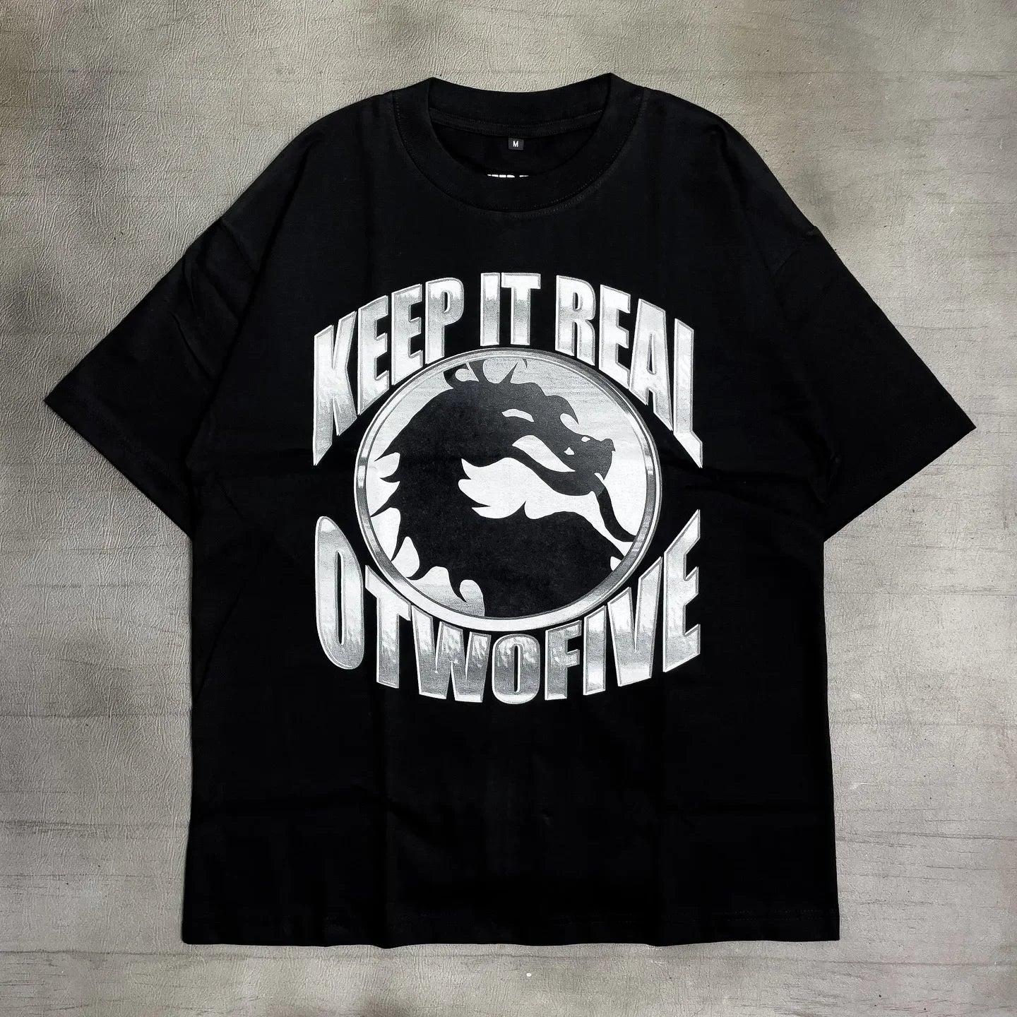 2024 Summer Fashion Trend Dragon Pattern Letter Printed Oversized T-shirt Men's Y2K Retro Casual Loose Short sleeved Shirt Street King Limited