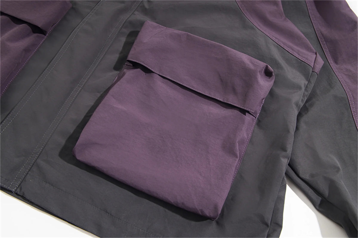 2024 new grai lz brand fashion solid high street muti functional interchange jacket unique default style 99