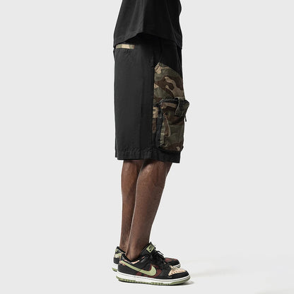 y2k shorts summer american street multi pocket camouflage workwear mens shorts trendy casual five quarter pants mens clothing unique shorts style 441