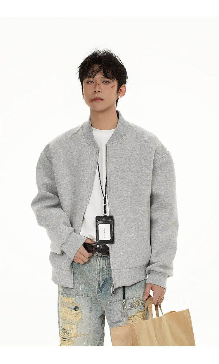 spring autumn air cotton baseball coat men streetwear fashion loose casual plus size bomber jacket women sweatshirt coat unique default style 502