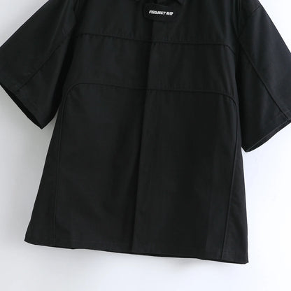 New 2024 Men Striped Gradient Project Fashion Cotton Casual Shirts Shirt High Pocket Short-sleeves Size S M L#U17 Street King Limited