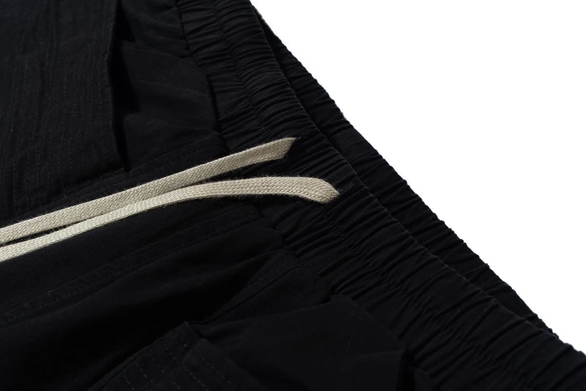 ro style double pockets drawstring wide leg cargo pants for men and women straight black baggy trousers oversized 1 unique cargo style 2102