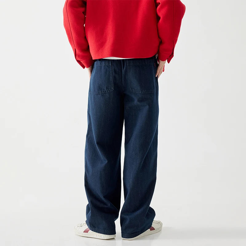 wide leg jeans men streetwear fashion loose casual plus size denim baggy jeans pants cityboy oversize cargo jeans trousers baggy cargo bottoms