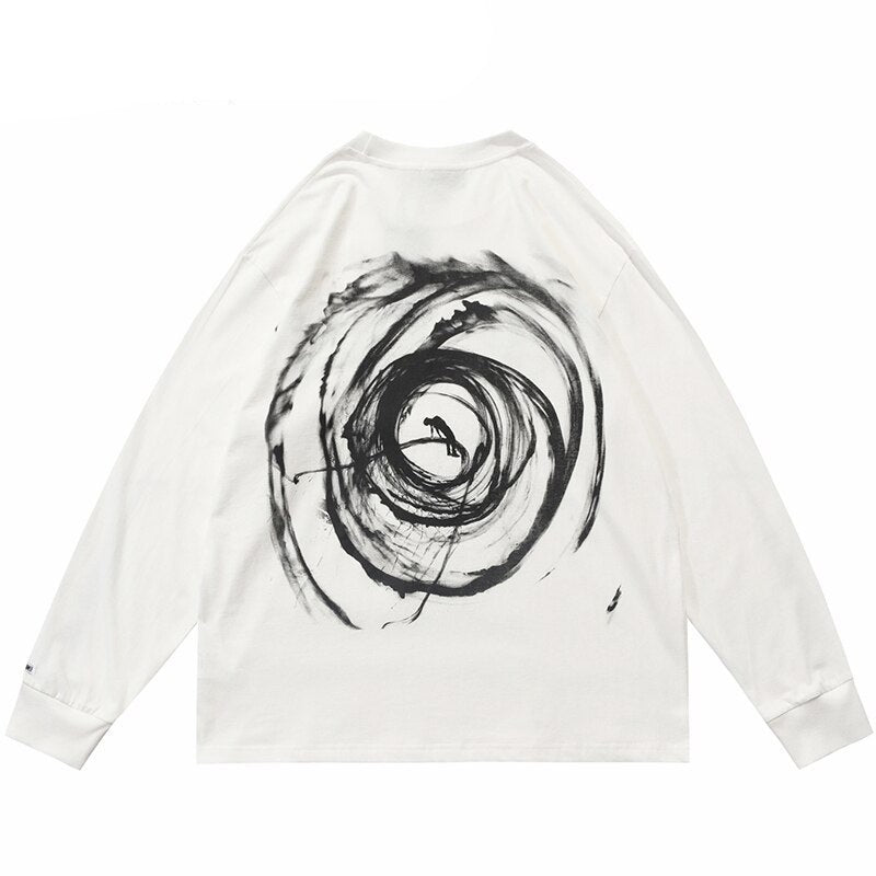 "Vortex" Unisex Men Women Streetwear Graphic Sweatshirt Daulet Apparel