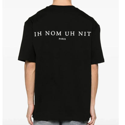 2024ss New IH NOM UH NIT T-shirt Masked Gold Necklace Printing Men Woman Good Quality Chaopai Top Tees Street King Limited