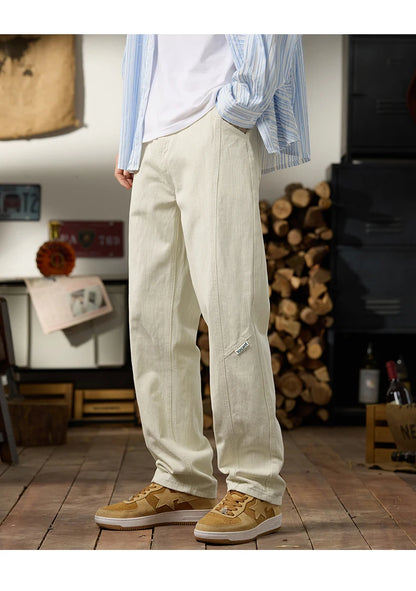 men classic fashion vintage casual loose plus size 28 42 straight white soft denim jeans pant cityboy jeans long trousers man unique jeans style 1996