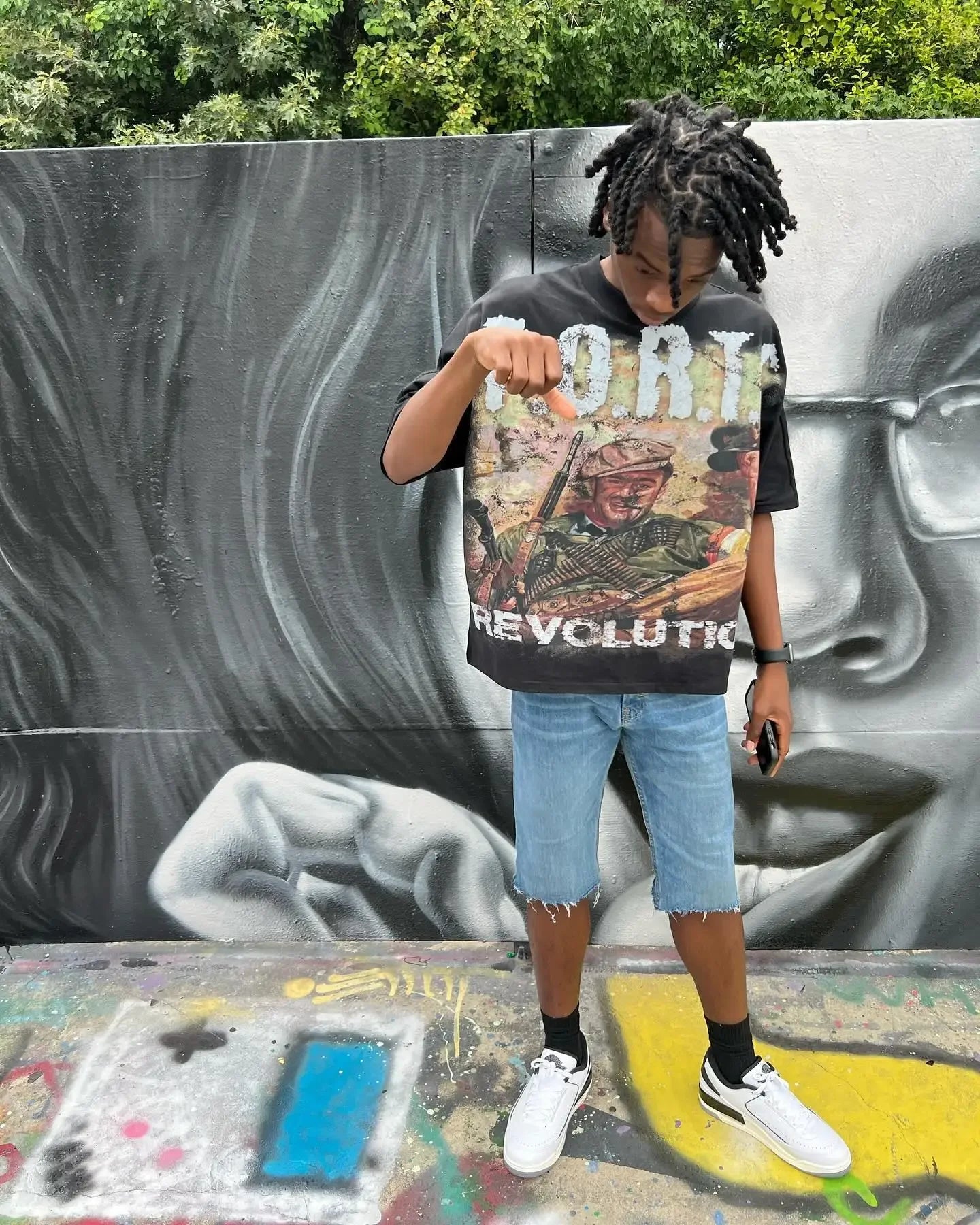 American fashion gothic punk letter pattern oversized T-shirt men's Y2K streetwear Harajuku loose round neck short sleeved shirt Street King Limited