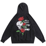 "One Rose" Unisex Men Women Streetwear Graphic Hoodie Daulet Apparel