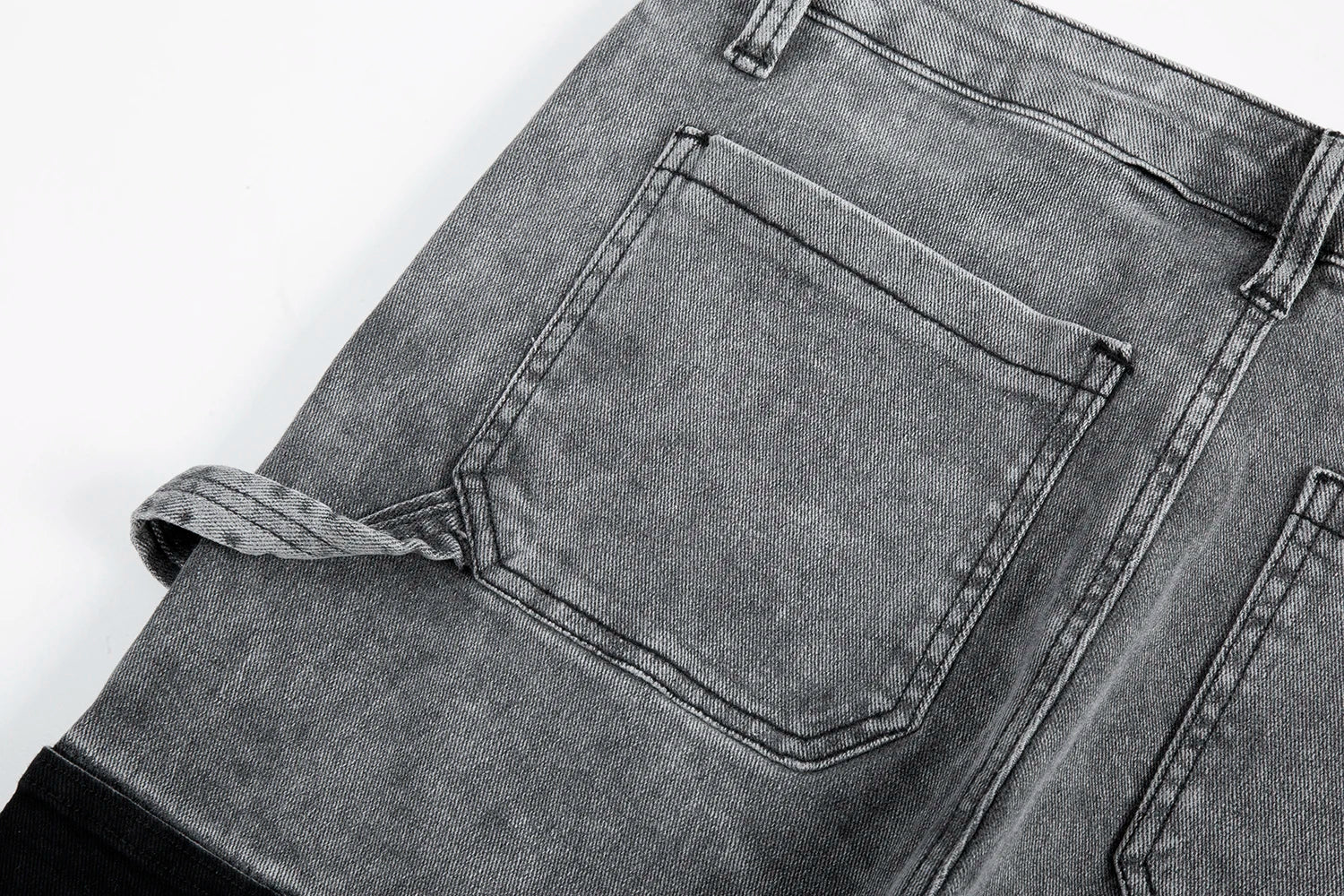 y2k spliced speckled ink patchwork baggy micro flare jeans pants for men streetwear pantalones hombre casual oversized cargos unique cargo style 3475