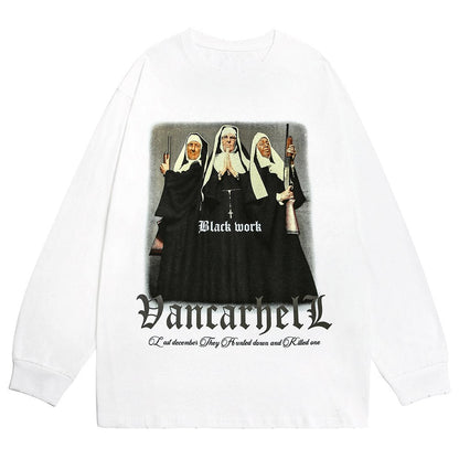 "Washed Away" Unisex Men Women Streetwear Graphic Sweatshirt Daulet Apparel