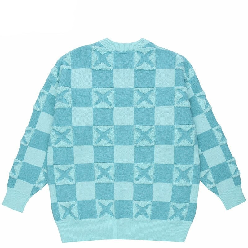 "Check Mate" Unisex Men Women Streetwear Graphic Sweater Daulet Apparel