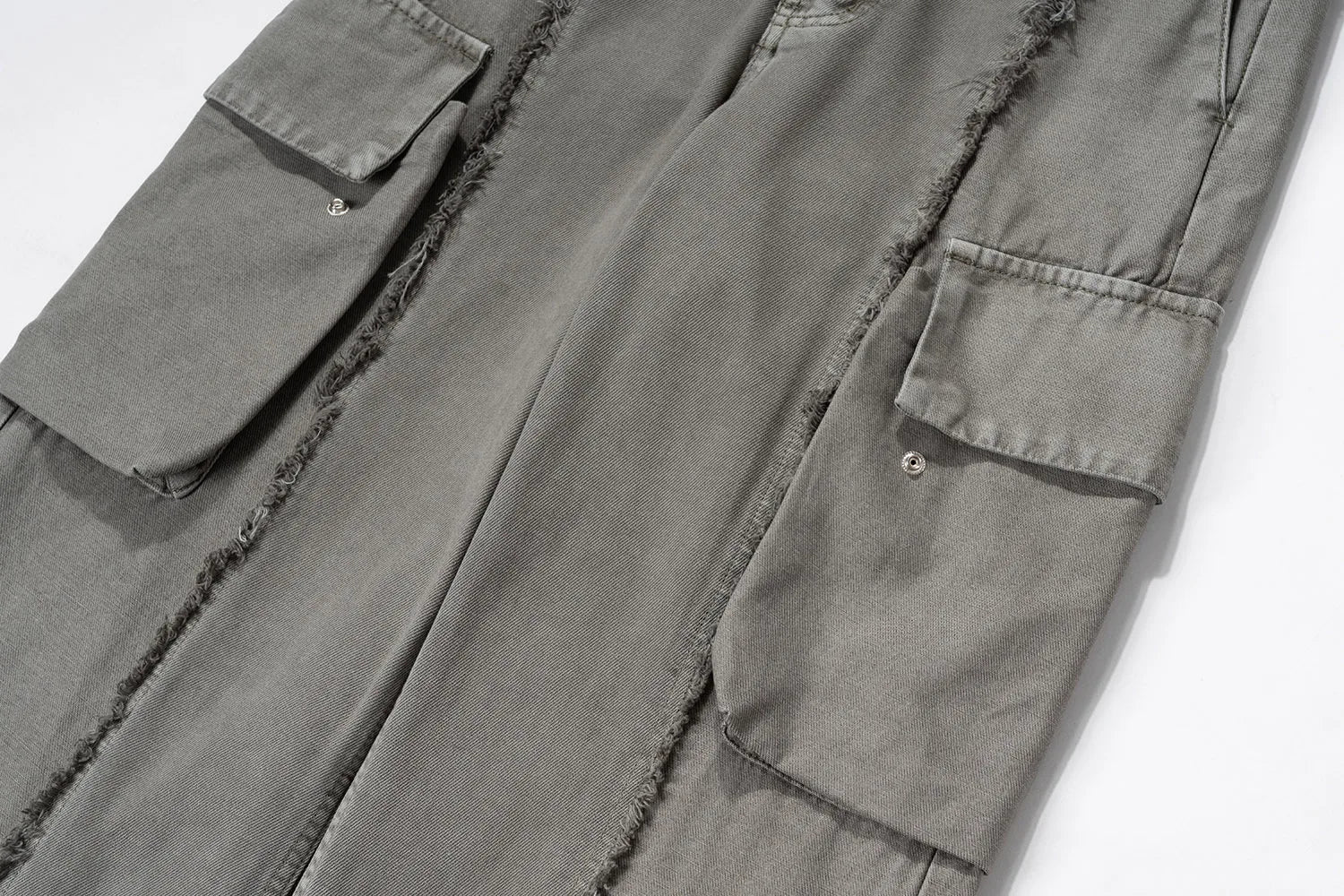 y2k streetwear tassel multi pocket jeans for men straight solid baggy cargo pants pantalones hombre casual denim trousers unique cargo style 902
