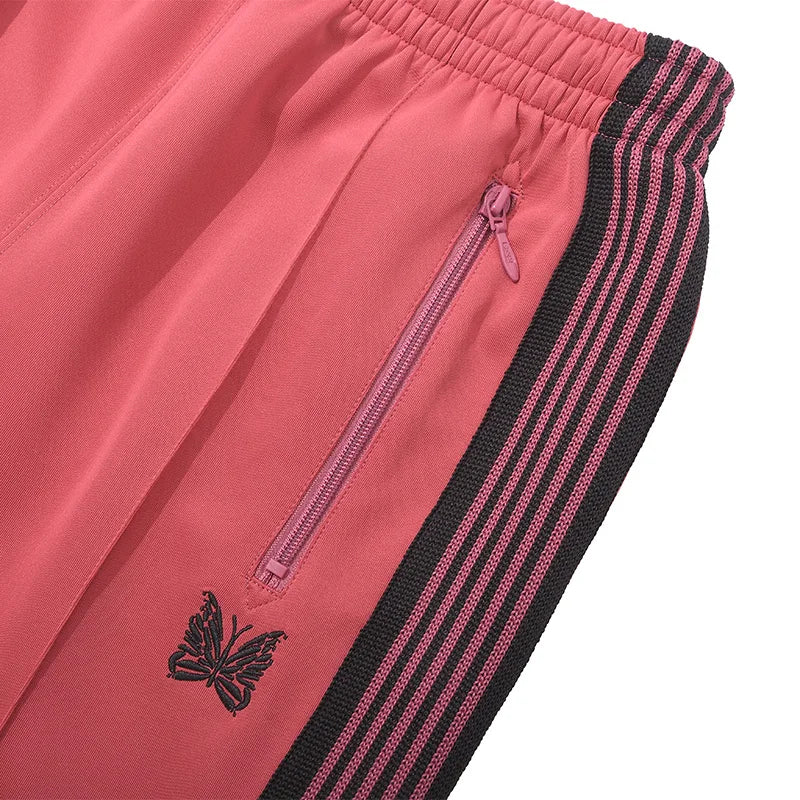 sea blue casual pants men woman loose comfortable side edge weaving stripe embroidery drawstring joggers sweatpants unique joggers style 5069