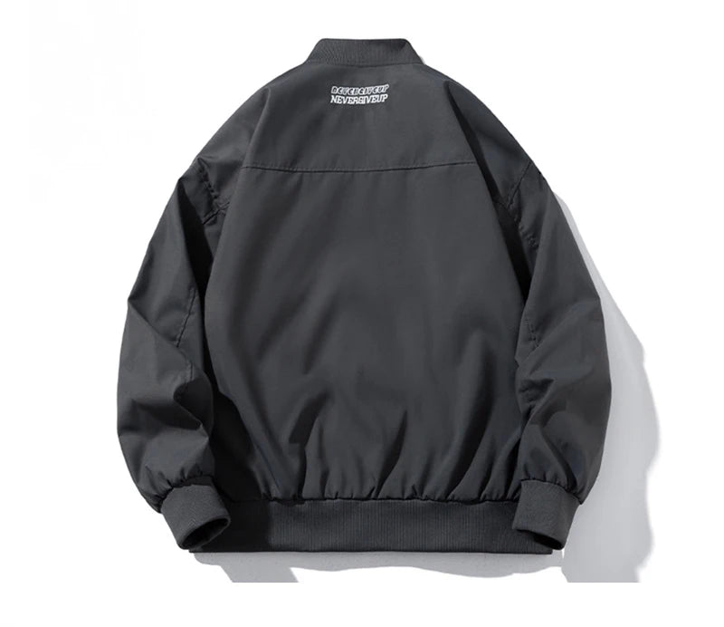 autumn mens zipper bomber jackets aesthetic vintage casual baseball uniform design hip hop street fashion techwear jacket man unique default style 1535