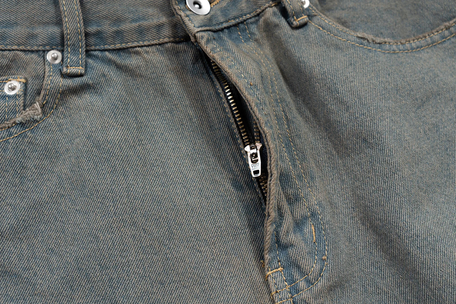 Grey Green Damaged Micro Flared Jeans Mens Straight Streetwear Y2k Ropa Hombre Baggy Denim Trousers Oversized Casual Cargo Pants Street King Limited