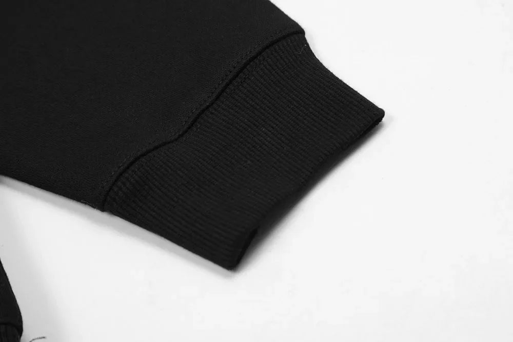 Y2k Cactus Jack Letter Pullover Black Hooded Hoodies for Men and Women Streetwear Ropa Hombre Sudaderas Oversized Sweatshirts Street King Limited