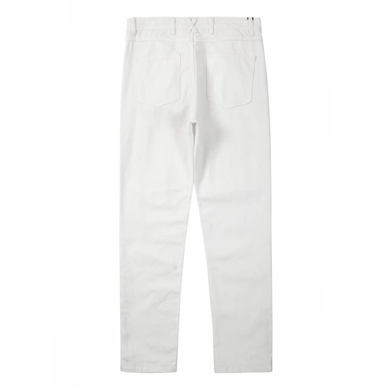 harajuku ankle zipper solid color straight casual mens cargo pants retro high street pockets hip hop baggy oversized trousers unique cargo style 290
