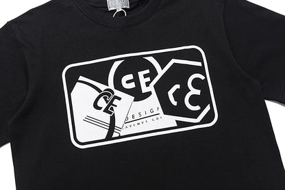 High Quality CAVEMPT Tops Tee Phantom Letter Printing Classic All-match Men Woman Loose O-Neck Summer C.E T Shirt Street King Limited