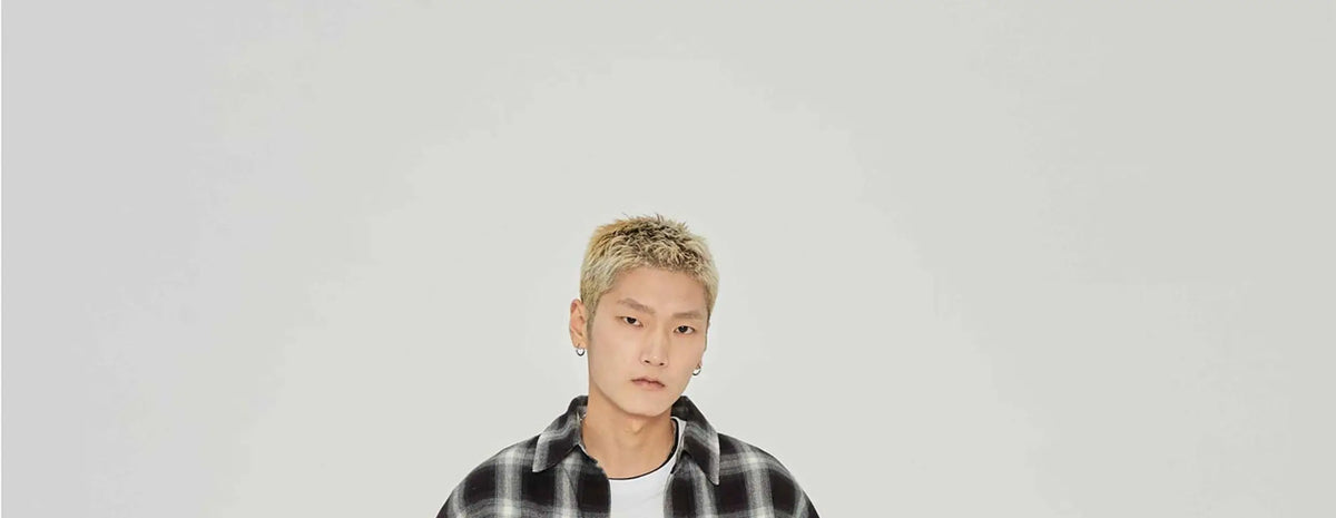 American Vintage Plaid Shirt Men's Long-Sleeved Spring And Autumn High-End Casual Shirt Jacket Street King Limited