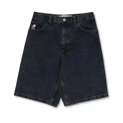 retro deep blue polar big boy baggy jeans mens women gothic wide leg trouser y2k hip hop cartoon embroidery streetwear jeans unique jeans style 3888