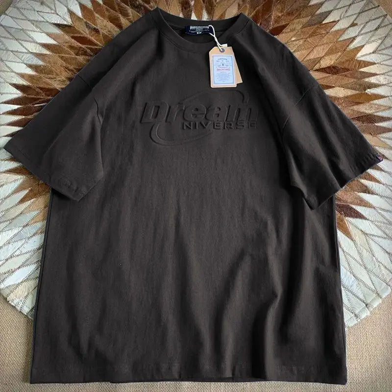 Heavy cotton men's and women's summer short-sleeved American hip hop t shirts are popular this year with loose inner T-shirts Street King Limited