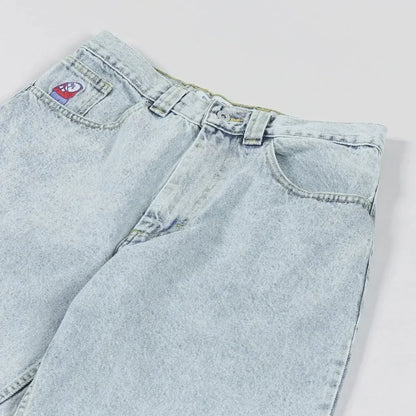 hip hop polar big boy women shorts american street y2k embroidery cartoon streetwear casual pants skate short women clothing unique shorts style 4100