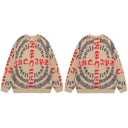 "Triple 9" Unisex Men Women Streetwear Graphic Sweater Daulet Apparel