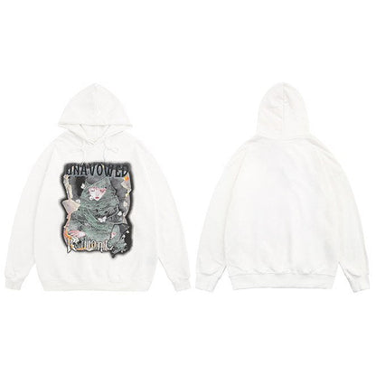 "Bow Down" Unisex Men Women Streetwear Graphic Hoodie Daulet Apparel