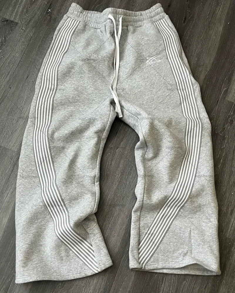 2024Colorful Street Hip-Hop SweatpantsY2KHarajuku Retro Wide Leg Pants Men American Oversized Fashion Loose and Versatile Casual Street King Limited