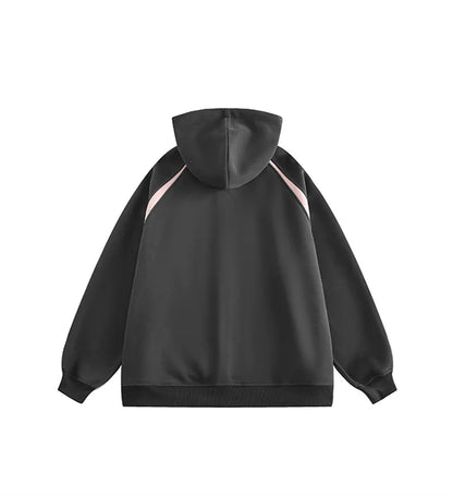 Autumn Oversized Zipper Hoodies For Men New Casual Hooded Cardigan Jackets Streetwear Patchwork Fleece Y2K Hoody Sweatshirts Street King Limited