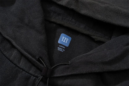 Autumn And Winter KANYE High Street YZY Pure Cotton Loose Men's And Women's Large Charge Shirts Street King Limited