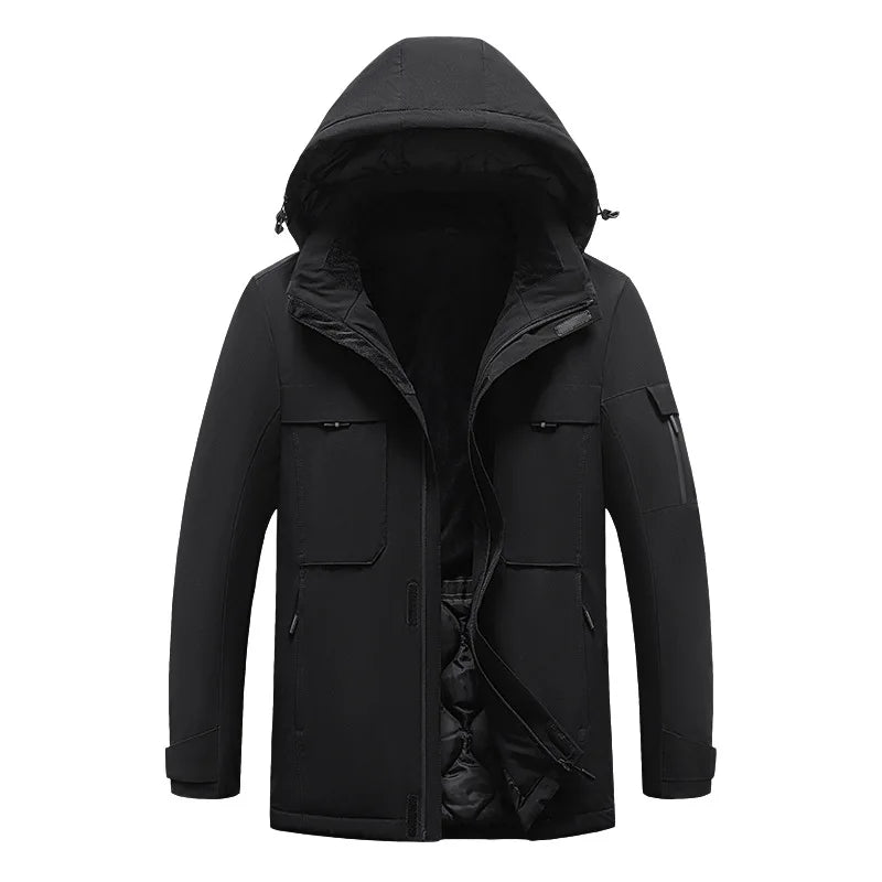 rainbowtouches heating jacket men winter electric heated clothes usb charging waterproof windbreaker heat outdoor skiing coat minimalist street pants