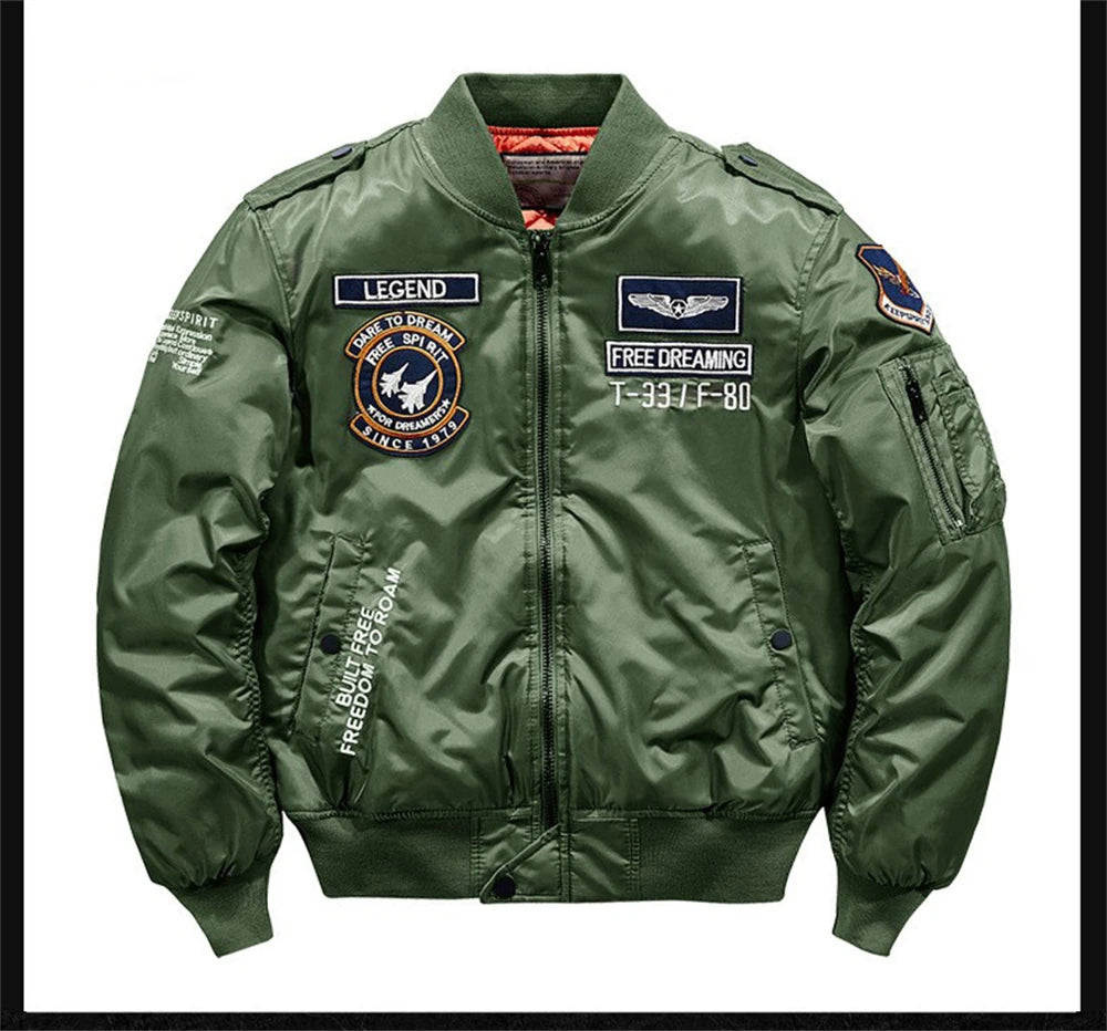 2023 hot bomber jacket mens air force ma 1 military baseball jacket plus size coat thick cargo jacket men clothing unique cargo style 5540