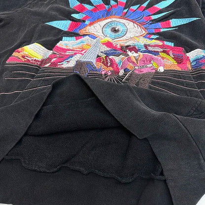 Autumn and winter 2024 new all-seeing eye embroidered hoodie Street King Limited