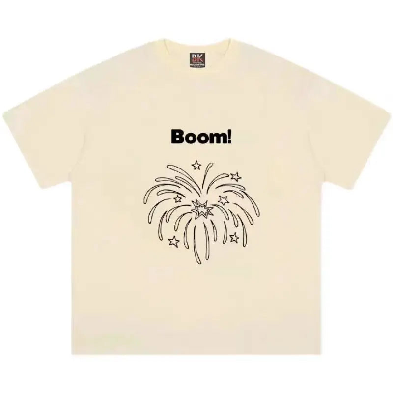 2024 new American retro men printed graphic T shirt summer men and women y2k street personality hip hop cotton oversized T shirt Street King Limited