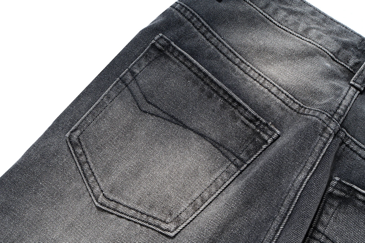 New Black Gray Washed Casual Baggy Jeans for Men and Women Straight Loose Oversized Cargos Hip Hop Frayed Hole Denim Trousers Street King Limited