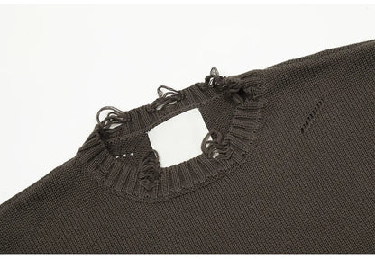 New 2023 Men Luxury Undermycar Hole Gentleman Classic Cotton Knit Casual Sweaters Pullover Asian Size High Drake #410 Street King Limited