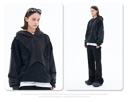 Reverse design process solid color hoodie Street King Limited