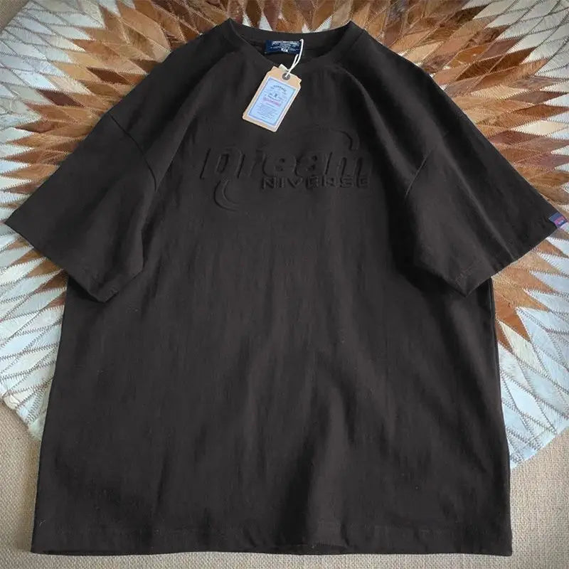 Heavy cotton men's and women's summer short-sleeved American hip hop t shirts are popular this year with loose inner T-shirts Street King Limited