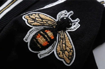 New luxury Men Luxury Winter gentleman embroidery Bees Knit Casual Sweaters Cardigans Asian Plug Size High quality Drake #E197 Street King Limited