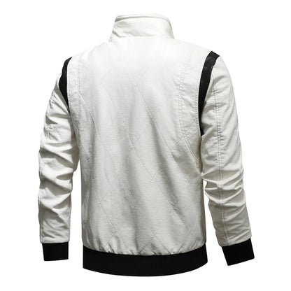 Autumn Winter Bomber Leather Jacket Men Scorpion Embroidery Hooded Jacket PU Leather Motorcycle Mens Ryan Gosling Drive Jacket Street King Limited