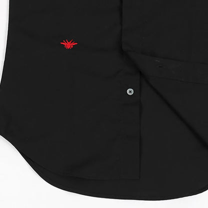 New 2022 Luxury Men Classic Embroidered bee stripe Fashion Cotton Casual Shirts Shirt High Quality Short Sleeves A68 Street King Limited