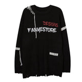 "Flame Stone" Unisex Men Women Streetwear Graphic Sweater Daulet Apparel