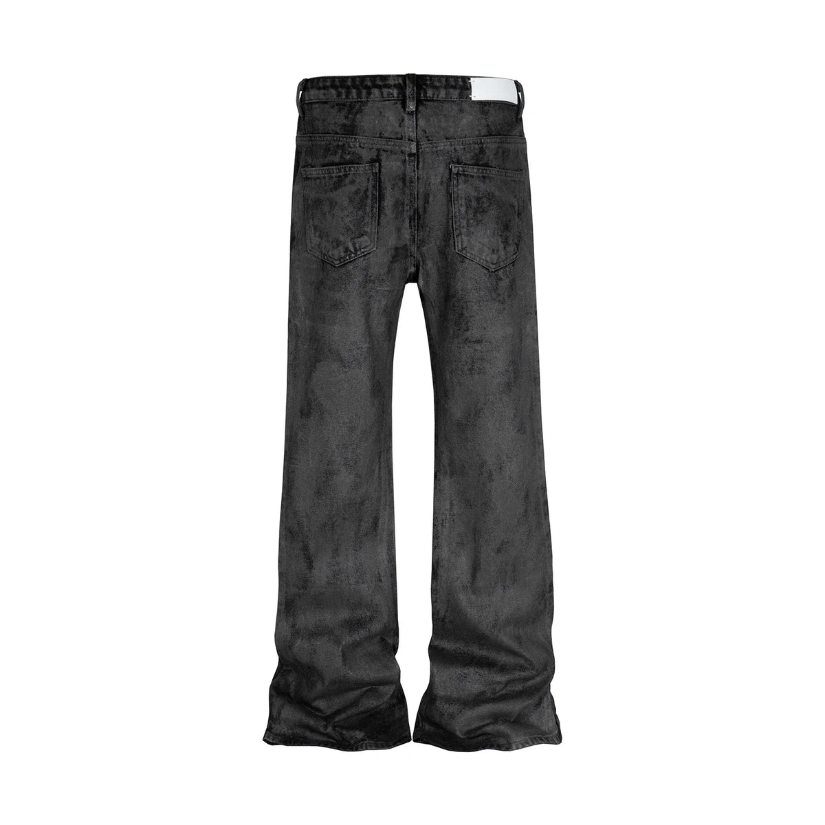 high street hand brushed glue sparkling baggy flare jeans for men y2k pantalones hombre leather pants oversized denim trousers 1 unique jeans style 5402