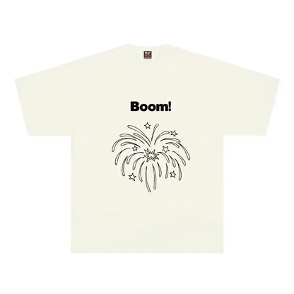 2024 new American retro men printed graphic T shirt summer men and women y2k street personality hip hop cotton oversized T shirt Street King Limited