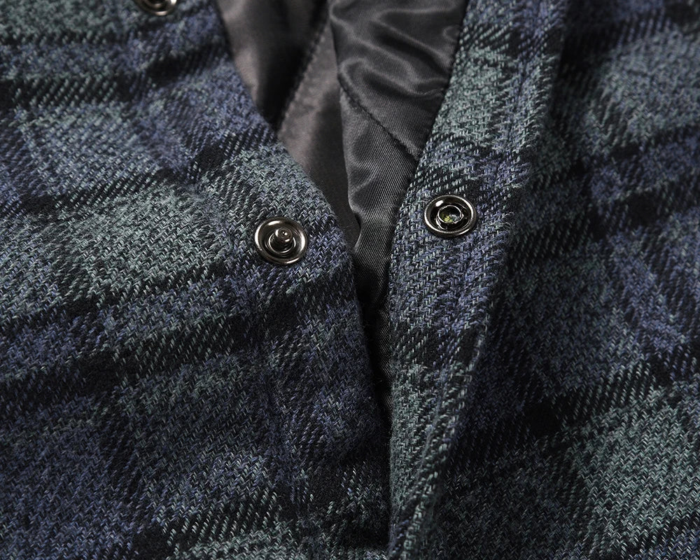 y2k streetwear vintage plaid winter padded cotton jacket for men and women lapel baggy casual ropa chaquetas hombre thick coat unique default style 1964