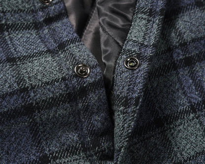 y2k streetwear vintage plaid winter padded cotton jacket for men and women lapel baggy casual ropa chaquetas hombre thick coat unique default style 1964